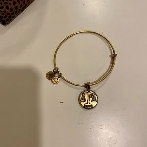 Alex and Ani gold charm bracelet